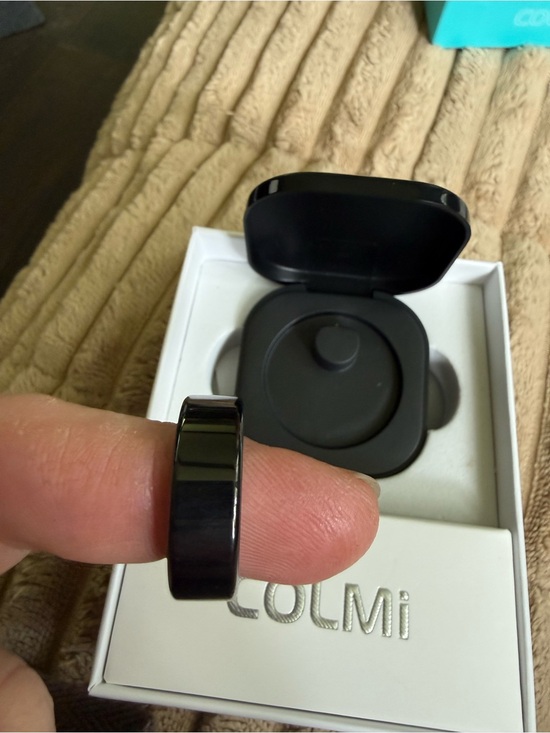 Other - Black Smart Ring with Charging Case